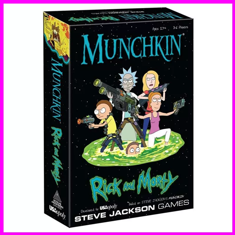 Английская версия развлекательной головоломки Munchkin Рик и Морти Little White Brand Рик и Моти Leisure Puzzle Game