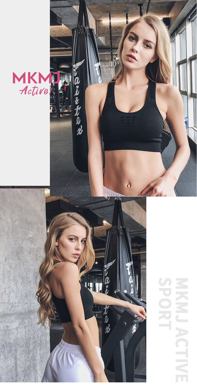 Chuyên nghiệp hỗ trợ sức mạnh cao tập thể dục yoga vest chống va chạm chạy thu thập vẻ đẹp trở lại áo ngực thể thao đồ lót áo ngực nữ ao lot the thao