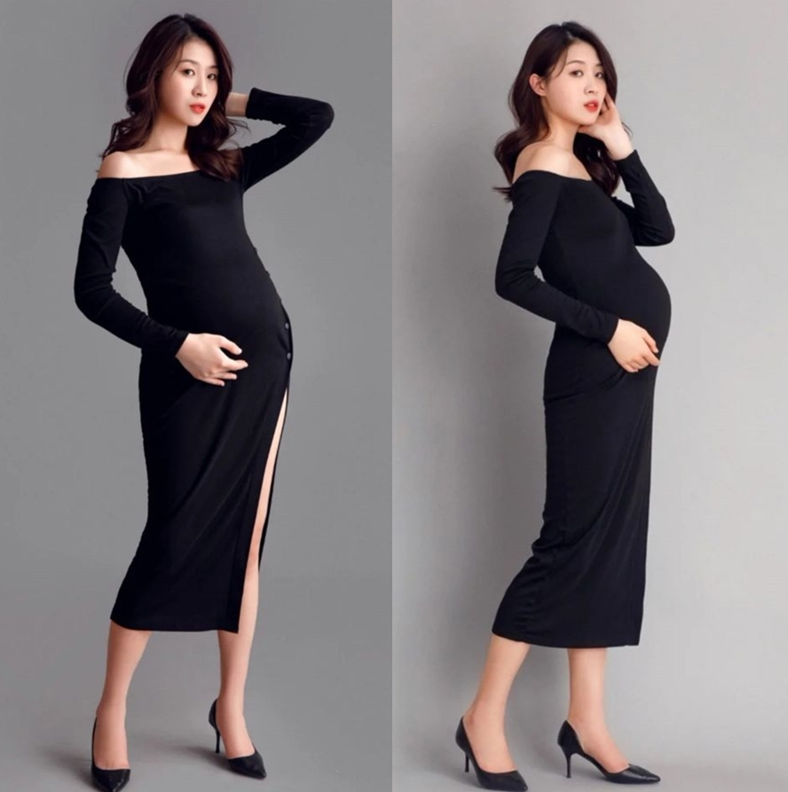 21 Photos Photo Gallery New Pregnant Woman Private Room Writing Real Black Bag Height Play Dress Photo Themed Gestational Woman Dress Photography Clothing