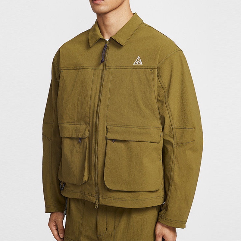 Nike Acg Men's Lapel Sports Casual Loose Workwear Breathable Jacket Hv0599-368