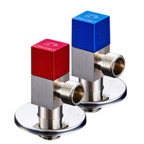 Two of the bronze corner valves of the bespoke bronze