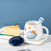 Creative astronaut astronaut water cup to send children Boy Girl mug birthday gift Cute ceramic cup