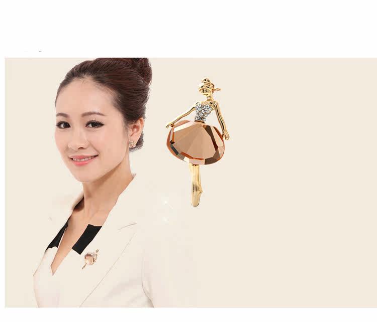 Broche femme TSFUL en cristal artificiel - Ref 1177128 Image 7