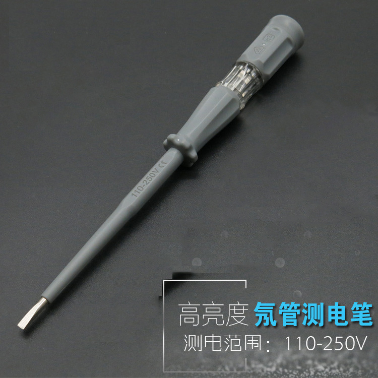 Measuring electrician special Japanese Fukuoka high brightness bubble test pen multi-function test pen screwdriver tool