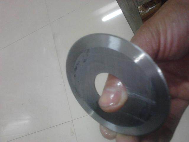 Punching crown manufacturers spot slitting round blade Paper cutting tube flat round blade cloth cutting round blade Double-edged round knife