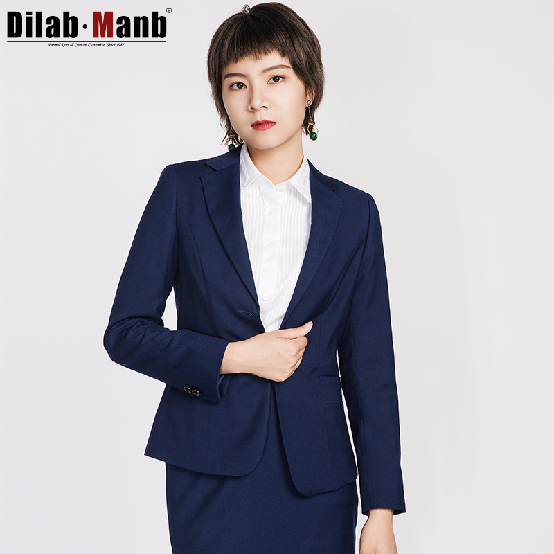 Dimeng suit suit women's formal wear royal blue suit professional wear women's autumn and winter self-cultivation temperament interview OL overalls