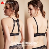 Бюстгальтер пуш-ап, сексуальный комплект, красное кружевное нижнее белье, поддерживающий бюстгалтер, красивая спина