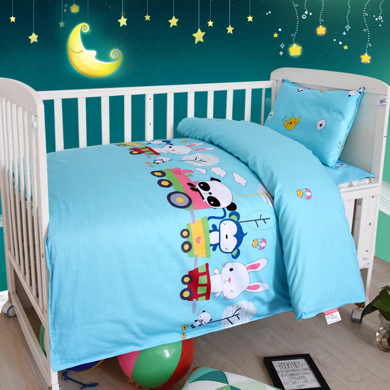 Kindergarten quilt Three sets of pure cotton children special afternoon nap bedding with core six sets of babies into the garden bed tasting