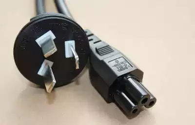Disassembly I-SHENG national standard American plum flower power cord 0 75 copper core 1 m three hole notebook adapter
