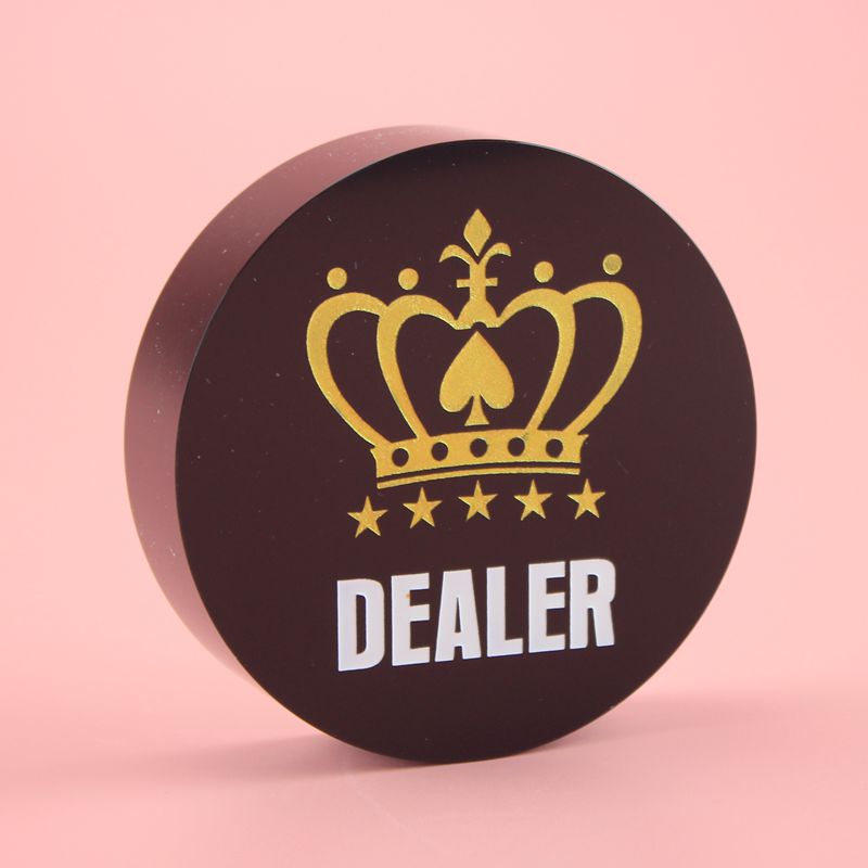 Texas poker Big Number Zhuang code DEALER ALL IN BRAND BLACK CRYSTAL CLEAR PRESS CARDS CAN BE CUSTOMIZED