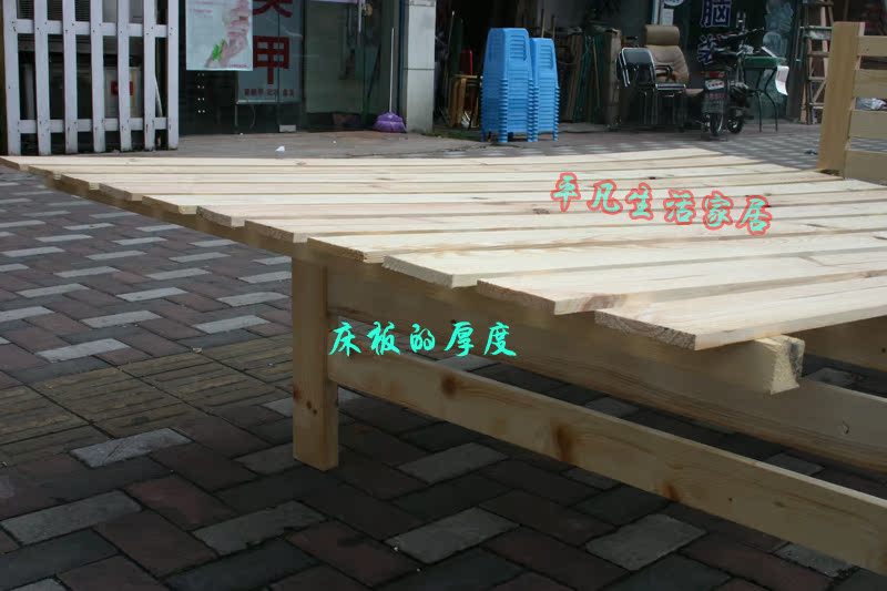 Bốn kim cương uy tín đặc biệt 2-11 Giá bán giường gỗ đúp giường gỗ giường thông tinh khiết giường đơn - Giường giường tầng người lớn