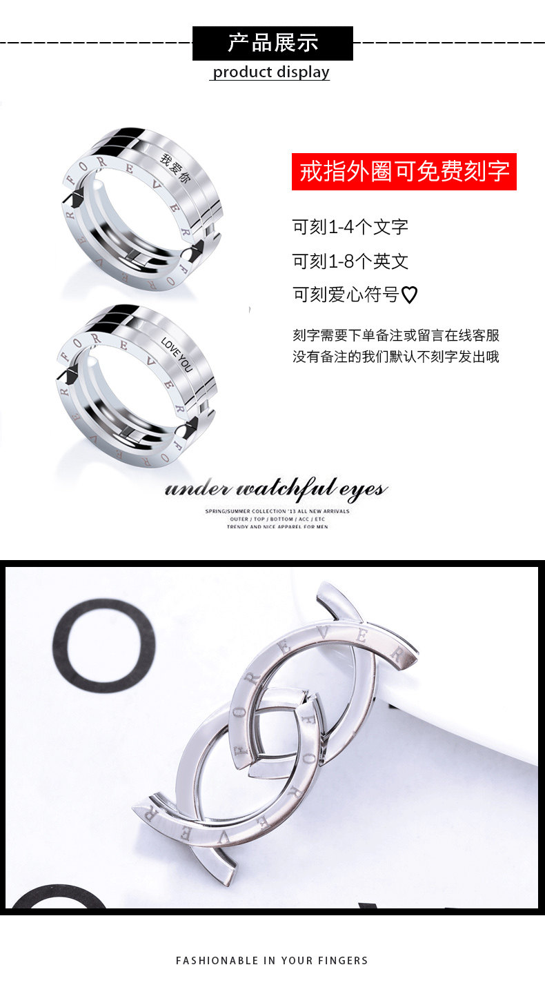 Bague homme en Acier au titane - Ref 3088549 Image 10