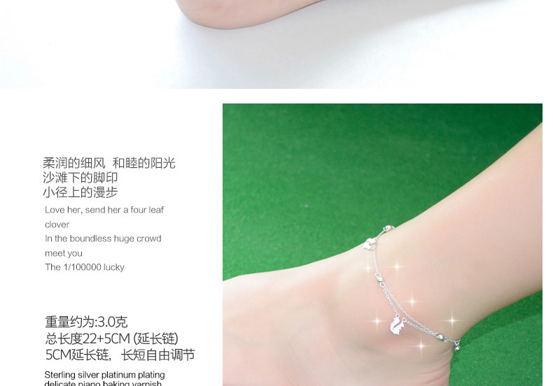 Bracelet de cheville Femme en Argenterie - Ref 3101861 Image 22