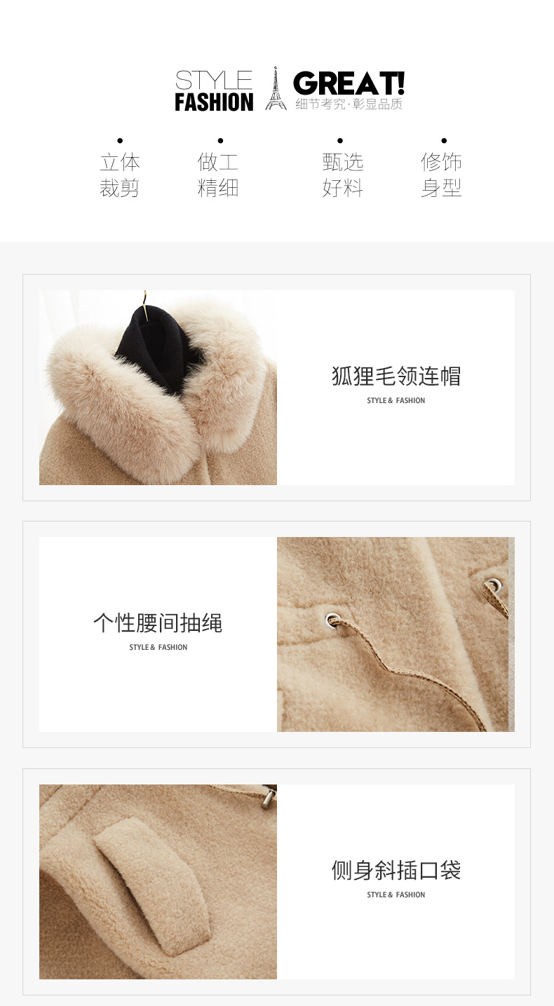 Manteau de fourrure femme XOVO - Ref 3171808 Image 9