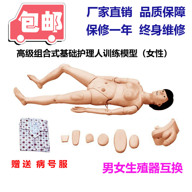 正品包邮护理人模型医疗示教模拟人医学示教人体实习操作练习假人