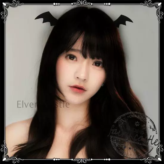 Halloween Nhật Bản cô gái mềm mại cô gái loli đen nhỏ ma cà rồng ma cà rồng cánh phụ kiện tóc dây buộc tóc hot nhất hiện nay