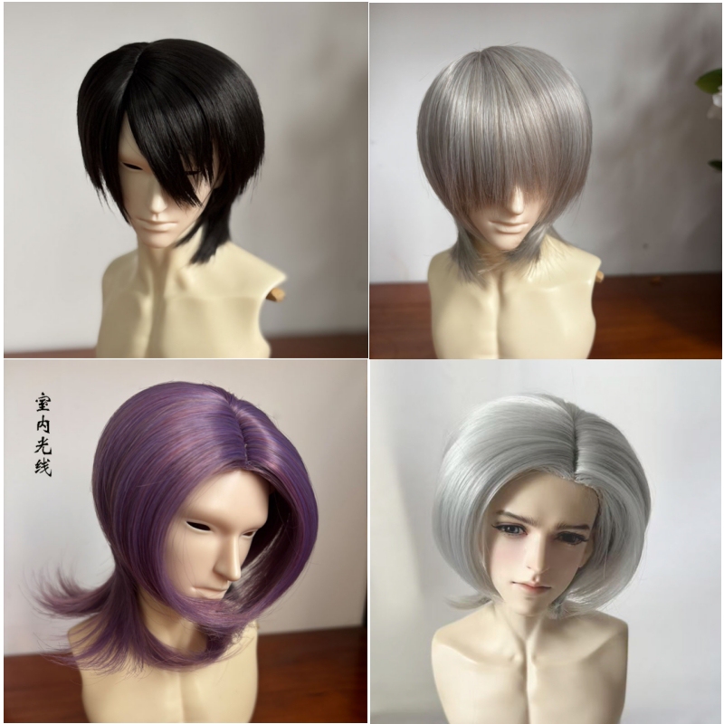 Yale Bjd Wig, Idol Style, Soft High-Temperature Fiber Wolf Tail Hair Base, 3/4 Size, Can Be Hand-Modified Wig Base Yale Bjd Wig, Idol Style, Soft High-Temperature Fiber Wolf Tail Hair Base, 3/4 Size, Can Be Hand-Modified Wig Base