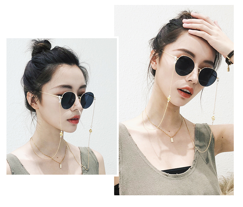 Kính râm Qingmo nữ Hàn Quốc retro phong cách Harajuku kính mát phân cực ống kính UV kính mắt trang trí kính râm nữ