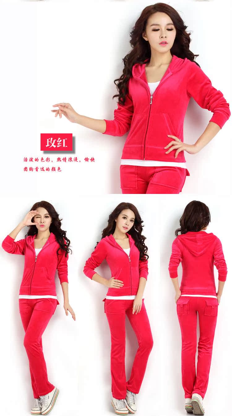 Mùa xuân 2018 và áo khoác thể thao nhung mới nữ giản dị Slim đã mỏng phiên bản Hàn Quốc của áo len hai dây trùm đầu áo bộ adidas
