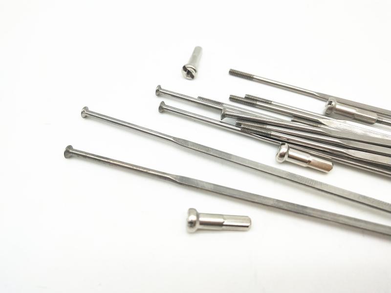 Bicycle radiation straight straight strap Table stainless steel wire extended copper cap mountain rod cap 280mm290mm