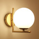 Aisle Corridor Wall Lamp Modern Minimalist Bedroom Bedside Background Wall Lamp Round Glass up and down Stairs Wall Hanging Lamp