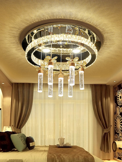 Light Luxury Bubble Crystal Living Room Chandelier, Modern and Simple, Master Bedroom Dining Room Lighting, Room Lamp, New Style, Elegant and Romantic