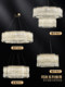Post-modern light luxury living room crystal chandelier Italian simple and elegant high-end restaurant bedroom luxury villa main lighting