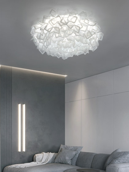 Bedroom Ceiling Lamp, Modern Minimalist Living Room Lamp, Cream Style Feather Leaf Petals, Romantic Children's Room, Nordic Lamps