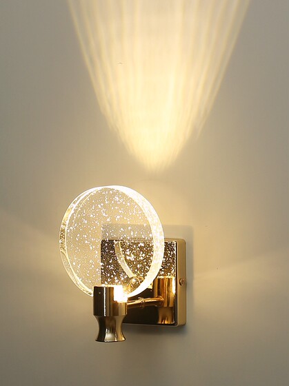 Creative Light Luxury Bedroom Bedside Crystal Wall Lamp Modern Minimalist Living Room Sofa Background Wall Corridor Aisle Wall Hanging Lamp
