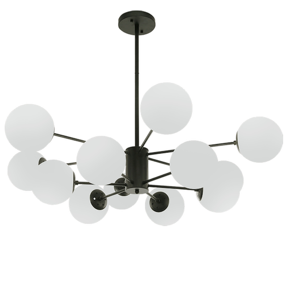 Nordic Living Room Chandelier, Simple, Modern and Elegant, Creative Dining Room and Bedroom Lamp, Personalized Home-Use Internet-Famous Magic Bean Molecular Lamp