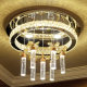 Warm and Romantic Wedding Room Bedroom Ceiling Lamp Princess Bedroom Crystal Lamp Modern Simple Led Round Living Room Lamp