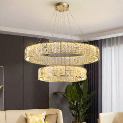 Living Room Chandelier, Crystal Lamp, Light Luxury, Post-Modern, Simple Dining Room Lamp, High-End and Elegant, Engineering Model Room, Bedroom Lighting Fixtures