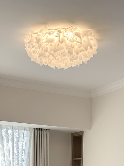 Bedroom Ceiling Lamp, Modern Minimalist Living Room Lamp, Cream Style Feather Leaf Petals, Romantic Children's Room, Nordic Lamps