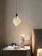 Italian-Style Minimalist Light Luxury Single-Head Pendant Light for Bedroom Bedside, Living Room Background Wall, Partition, Entryway, and Hallway