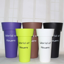 Round flower bucket Plastic flower bucket Creative flower arrangement bucket Household flower bucket Florist flower bucket Flower bucket Plastic bucket