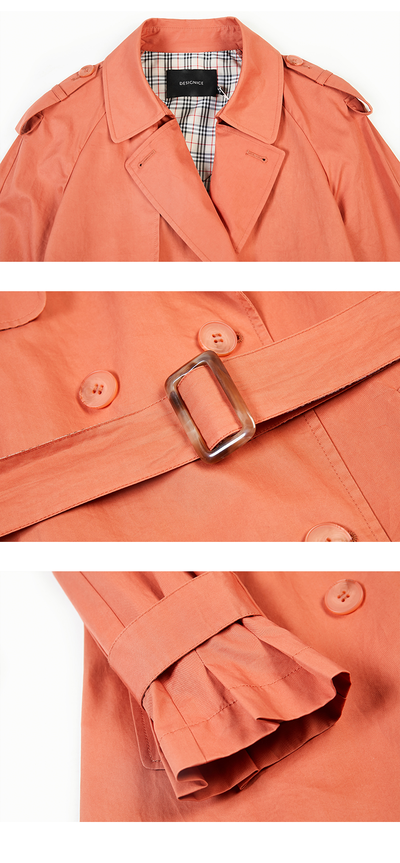 Trench pour femme DESIGNICE     en Coton - Ref 3226367 Image 24