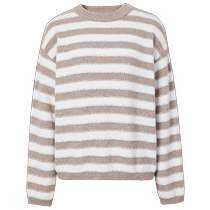 Disennis commuter winter new sheep wool fashionable casual loose sequined striped sweater for women