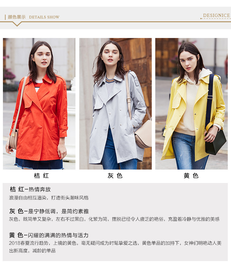 Trench pour femme DESIGNICE     en Coton - Ref 3226157 Image 11