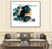 Chinese art works Yunshan Ji Cui Ink painting Hand-painted Doufang Chinese painting Landscape entrance Living room Office Teahouse