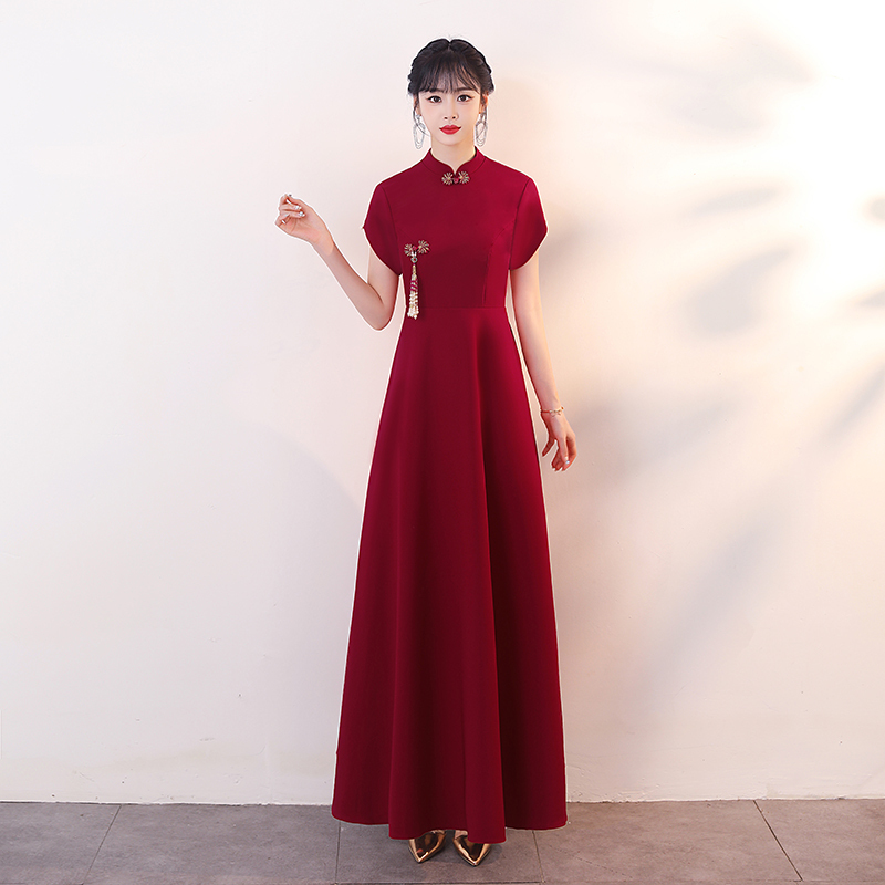 Performance Dress for Women, Long Dress for Etiquette, Reception, Student Hosting, Awards Ceremony, Hotel Opening, Choir, High-End Formal Dress, Long Dress Performance Dress for Women, Long Dress for Etiquette, Reception, Student Hosting, Awards Ceremony, Hotel Opening, Choir, High-End Formal Dress, Long Dress