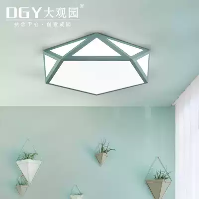 Nordic LED macaron bedroom lights simple modern book room lights creative personality children's room lights ceiling lights