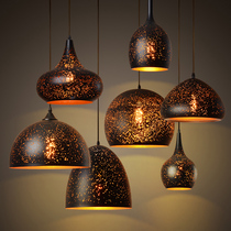 Nordic loft retro industrial wind nostalgic restaurant Chandelier Creative personality cafe bar single head bar chandelier