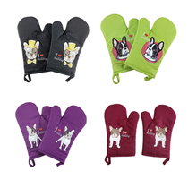 High quality thick insulation thickened extended high temperature baking microwave oven special anti-scalding oven gloves End pot gloves