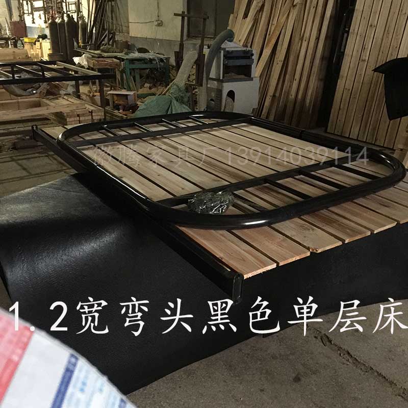 Single-giường khăn trải giường giường ký túc xá sắt trang web giường ngủ Căn hộ đúp thép giường gỗ ký túc xá rèn giường sắt - Giường giường tầng cho bé gái