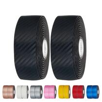 Road handlebar with anti-slip sweat-absorbing shock-absorbing dead-fly curved handlebar cover bicycle armrest wrap with carbon fiber pattern strap