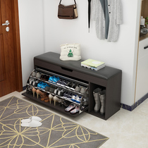 Tipping bucket whole dress changing shoes cabinet minimalist modern storage containing indoor shoe stool-style shoe cabinet can be sat on a shoe bench wood