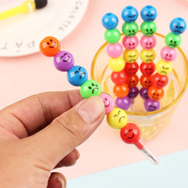  Bullet pencil sharpening-free pencil replaceable refill egg-laying pen Mechanical pencil Cute cartoon smiley elementary school students kindergarten reward small gift stationery school supplies set wholesale