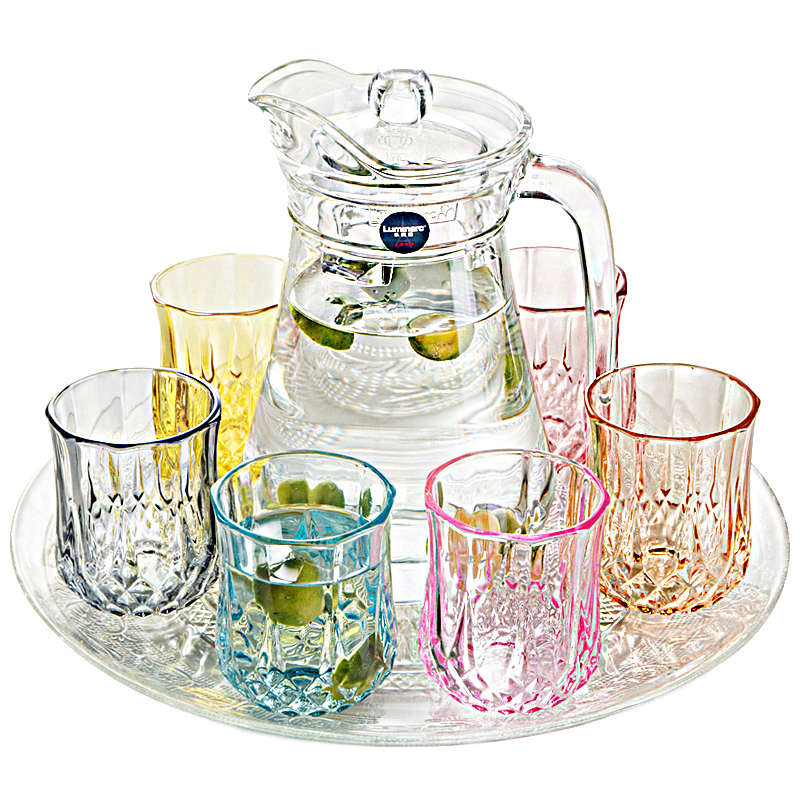 玻璃杯套装家用6只装水壶套装客厅耐热泡茶水