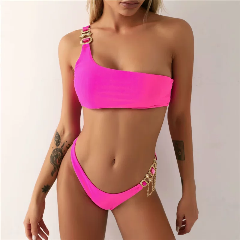 Сплошной разделенный sexy купальник для плавания, европейский стиль