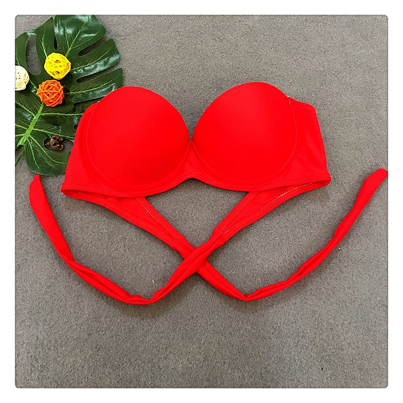 AliExpress 2018 mới rắn màu thép tấm bikini áo tắm châu Âu và Mỹ phụ nữ đồ bơi bikini da báo gợi cảm đồ bơi nữ
